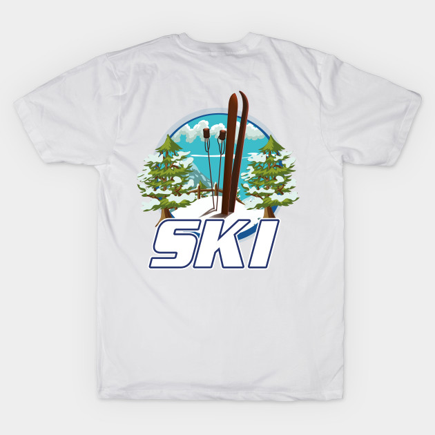 Skiing travel logo by nickemporium1